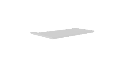 Capot haut taille 1 pour cache climatisation blanc | HCHI1BL