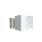 Cache climatisation avec capot haut en taille 1 blanc | HCI101HBL